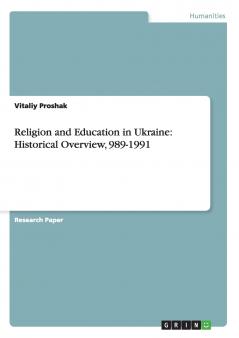 Religion and Education in Ukraine