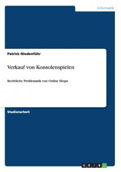 Verkauf von Konsolenspielen