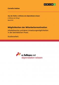 Möglichkeiten der Mitarbeitermotivation