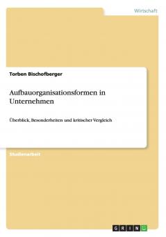 Aufbauorganisationsformen in Unternehmen