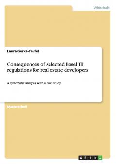 Consequences of selected Basel III regulations for real estate developers