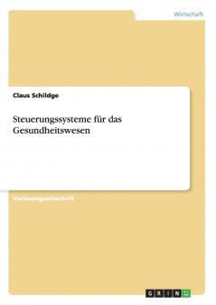 Steuerungssysteme f��r das Gesundheitswesen