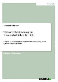 Textsortenbestimmung im wissenschaftlichen Bereich