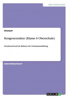 Kongruenzsätze (Klasse 6 Oberschule)