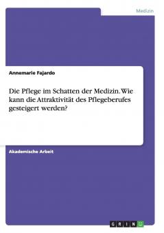 Die Pflege im Schatten der Medizin. Wie kann die Attraktivit��t des Pflegeberufes gesteigert werden?