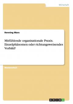 Mitfühlende organisationale Praxis. Einzelphänomen oder richtungsweisendes Vorbild?