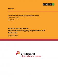 Sprache und Semantik. Part-of-Speech-Tagging angewendet auf Web-Texte