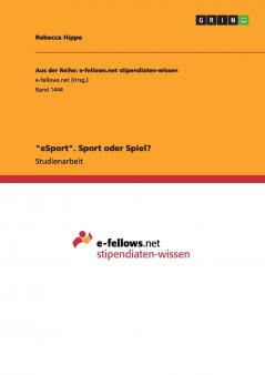 eSport. Sport oder Spiel?
