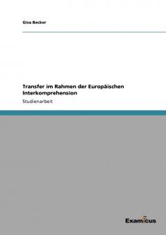 Transfer im Rahmen der Europ��ischen Interkomprehension