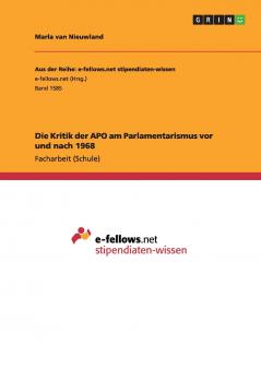 Die Kritik der APO am Parlamentarismus vor und nach 1968