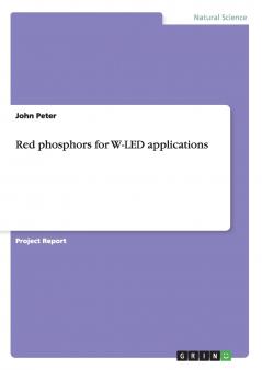 Red phosphors for W-LED applications