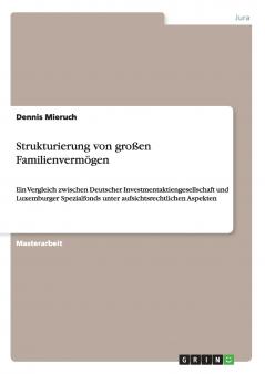 Strukturierung von großen Familienvermögen
