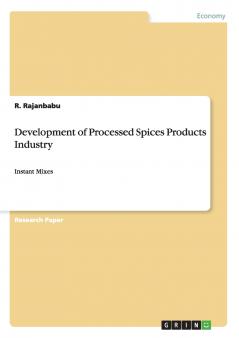 Development of Processed Spices Products Industry
