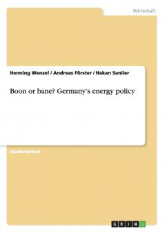 Boon or bane? Germany's energy policy