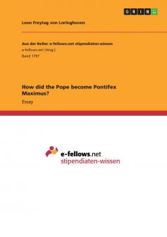 How did the Pope become Pontifex Maximus?
