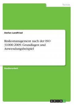 Risikomanagement nach der ISO 31000