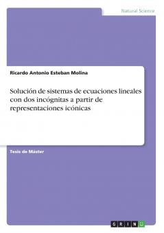 Solución de sistemas de ecuaciones lineales con dos incógnitas a partir de representaciones icónicas