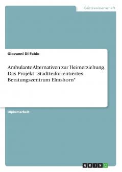 Ambulante Alternativen zur Heimerziehung. Das Projekt Stadtteilorientiertes Beratungszentrum Elmshorn