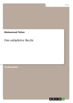 Das subjektive Recht