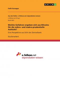 Welche Gefahren ergeben sich aus Bitcoins für die mikro- und makro-prudentielle Aufsicht?
