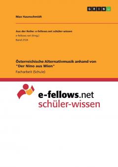 Österreichische Alternativmusik anhand von Der Nino aus Wien