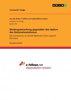 Wiedergutmachung gegenüber den Opfern des Nationalsozialismus