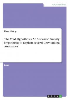 The Void Hypothesis. An Alternate Gravity Hypothesis to Explain Several Gravitational Anomalies