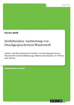 Störfallanalyse. Ausbreitung von Druckgespeichertem Wasserstoff