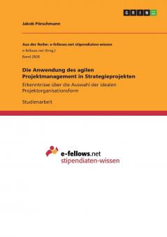 Die Anwendung des agilen Projektmanagement in Strategieprojekten