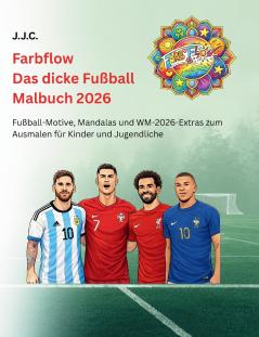 Farbflow - Das dicke Fußball Malbuch 2026