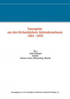 Trauregister aus den Kirchenb��chern S��dniedersachsens 1801 -1850
