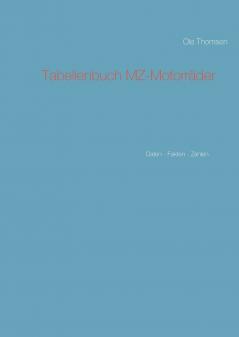 Tabellenbuch MZ-Motorräder