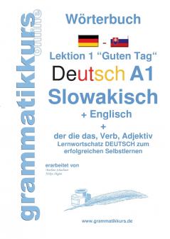 Wörterbuch Deutsch - Slowakisch -  Englisch Niveau A1