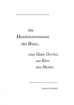Die Musikinstrumente der Bibel