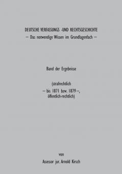 Deutsche Verfassungs- und Rechtsgeschichte