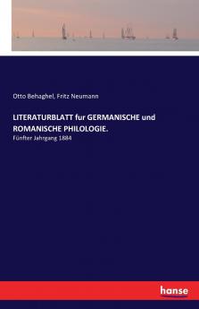 LITERATURBLATT fur GERMANISCHE und ROMANISCHE PHILOLOGIE.