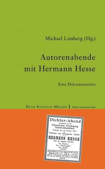 Autorenabende mit Hermann Hesse