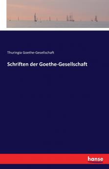 Schriften der Goethe-Gesellschaft