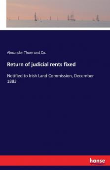 Return of judicial rents fixed