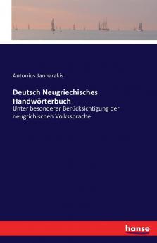 Deutsch Neugriechisches Handwörterbuch