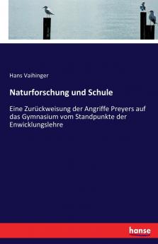 Naturforschung und Schule