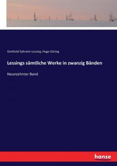 Lessings sämtliche Werke in zwanzig Bänden