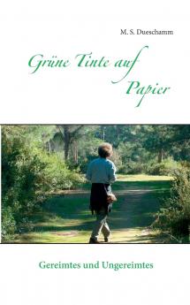 Grüne Tinte auf Papier