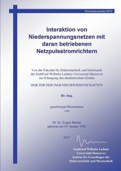 Interaktion von Niederspannungsnetzen mit daran betriebenen Netzpulsstromrichtern