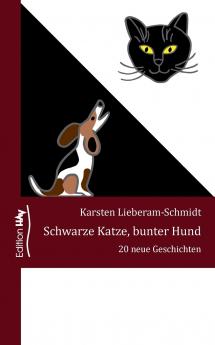 Schwarze Katze bunter Hund