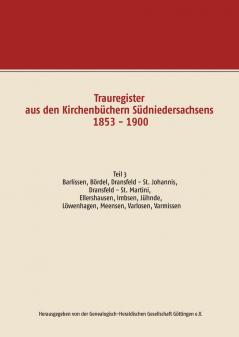 Trauregister aus den Kirchenbüchern Südniedersachsens 1853 - 1900