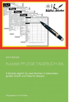 Kurzzeit Pflege-Tagebuch XXL