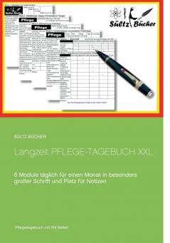 Langzeit Pflege-Tagebuch XXL