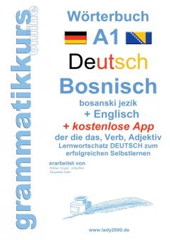 Wörterbuch Deutsch - Bosnisch - Englisch Niveau A1