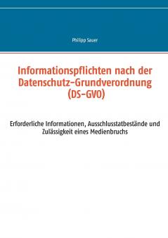 Informationspflichten nach der Datenschutz-Grundverordnung (DS-GVO)
